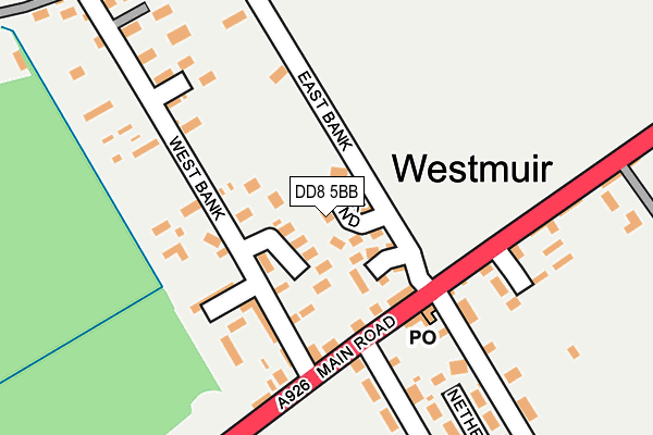 DD8 5BB map - OS OpenMap – Local (Ordnance Survey) DD8 5BB map - OS OpenMap – Local (Ordnance Survey)