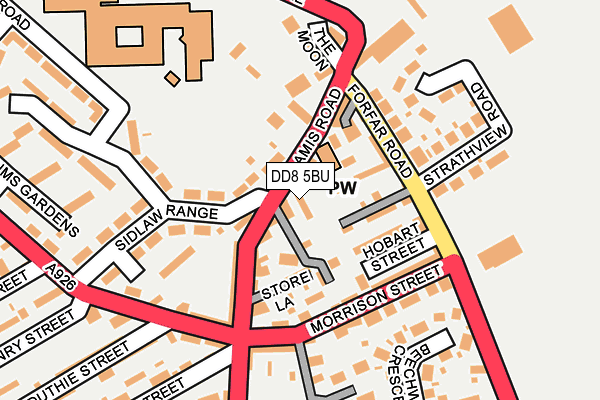 DD8 5BU map - OS OpenMap – Local (Ordnance Survey) DD8 5BU map - OS OpenMap – Local (Ordnance Survey)