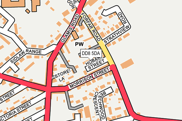 DD8 5DA map - OS OpenMap – Local (Ordnance Survey) DD8 5DA map - OS OpenMap – Local (Ordnance Survey)
