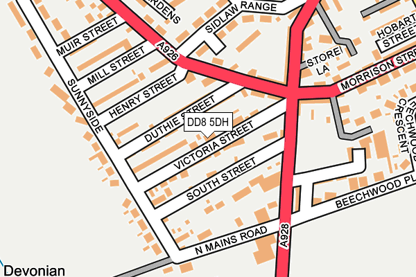 DD8 5DH map - OS OpenMap – Local (Ordnance Survey) DD8 5DH map - OS OpenMap – Local (Ordnance Survey)