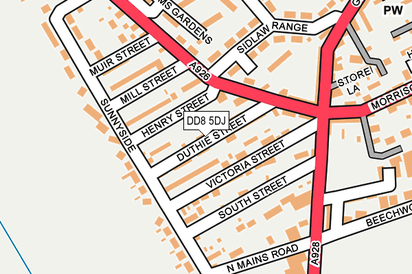 DD8 5DJ map - OS OpenMap – Local (Ordnance Survey) DD8 5DJ map - OS OpenMap – Local (Ordnance Survey)