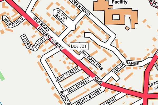 DD8 5DT map - OS OpenMap – Local (Ordnance Survey) DD8 5DT map - OS OpenMap – Local (Ordnance Survey)
