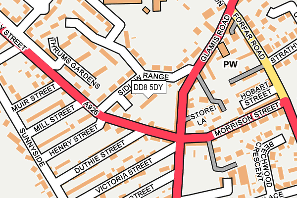 DD8 5DY map - OS OpenMap – Local (Ordnance Survey) DD8 5DY map - OS OpenMap – Local (Ordnance Survey)