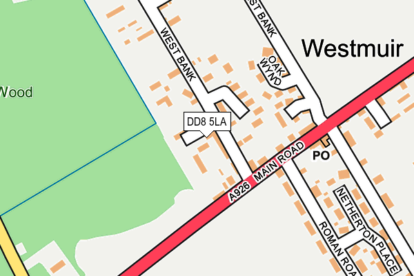 DD8 5LA map - OS OpenMap – Local (Ordnance Survey) DD8 5LA map - OS OpenMap – Local (Ordnance Survey)