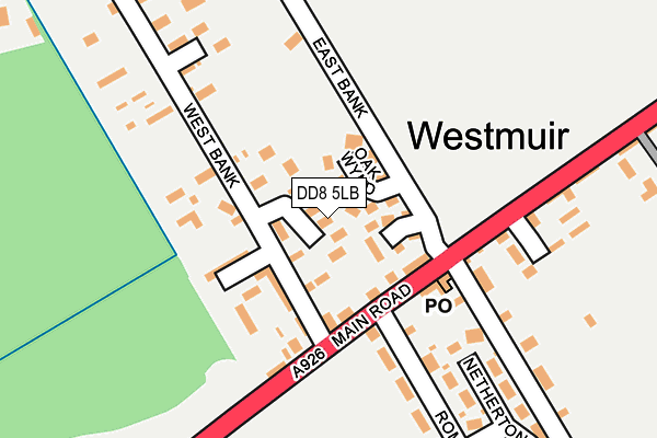 DD8 5LB map - OS OpenMap – Local (Ordnance Survey) DD8 5LB map - OS OpenMap – Local (Ordnance Survey)