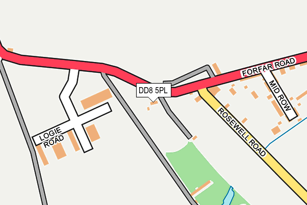 DD8 5PL map - OS OpenMap – Local (Ordnance Survey)