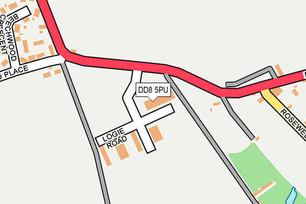 DD8 5PU map - OS OpenMap – Local (Ordnance Survey)