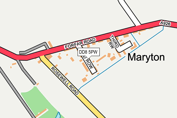 DD8 5PW map - OS OpenMap – Local (Ordnance Survey)