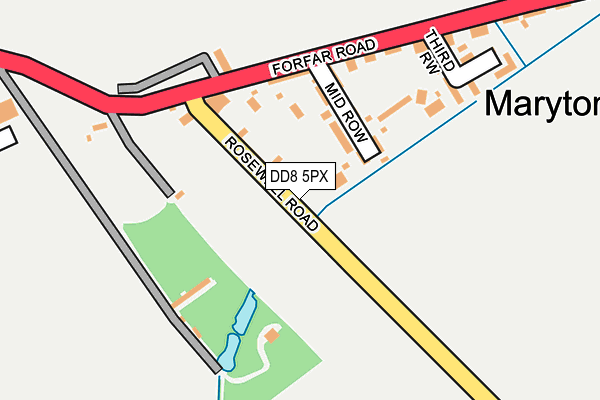 DD8 5PX map - OS OpenMap – Local (Ordnance Survey)