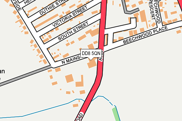 DD8 5QN map - OS OpenMap – Local (Ordnance Survey) DD8 5QN map - OS OpenMap – Local (Ordnance Survey)