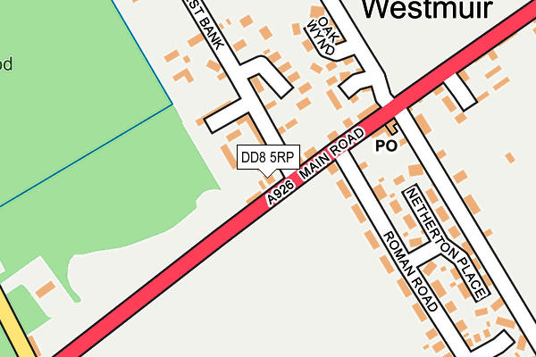 DD8 5RP map - OS OpenMap – Local (Ordnance Survey) DD8 5RP map - OS OpenMap – Local (Ordnance Survey)