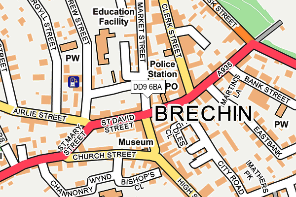 DD9 6BA map - OS OpenMap – Local (Ordnance Survey) DD9 6BA map - OS OpenMap – Local (Ordnance Survey)