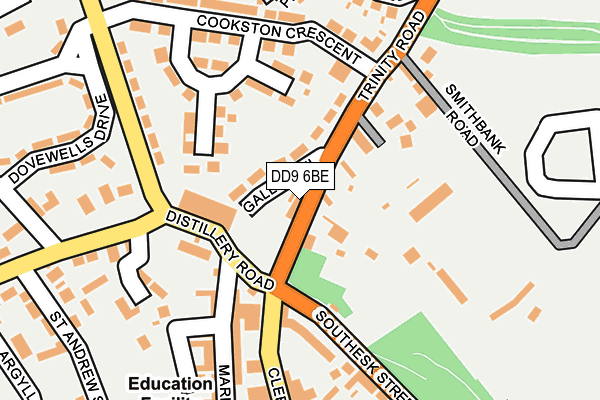 DD9 6BE map - OS OpenMap – Local (Ordnance Survey) DD9 6BE map - OS OpenMap – Local (Ordnance Survey)