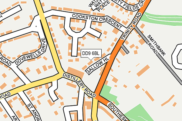 DD9 6BL map - OS OpenMap – Local (Ordnance Survey) DD9 6BL map - OS OpenMap – Local (Ordnance Survey)