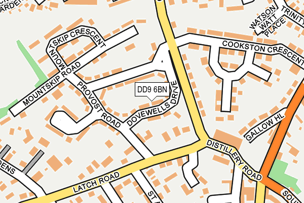 DD9 6BN map - OS OpenMap – Local (Ordnance Survey) DD9 6BN map - OS OpenMap – Local (Ordnance Survey)