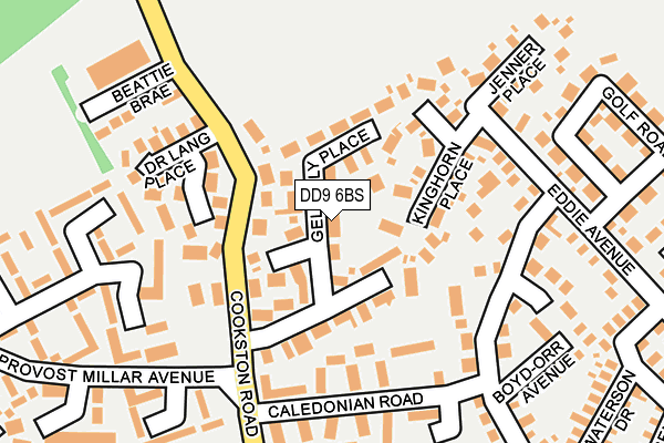 DD9 6BS map - OS OpenMap – Local (Ordnance Survey) DD9 6BS map - OS OpenMap – Local (Ordnance Survey)