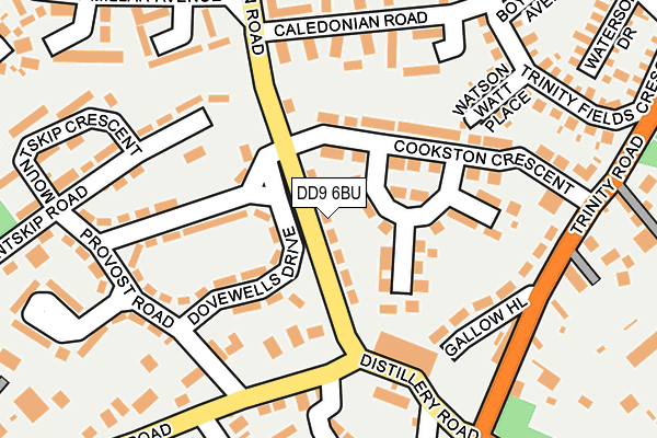 DD9 6BU map - OS OpenMap – Local (Ordnance Survey) DD9 6BU map - OS OpenMap – Local (Ordnance Survey)