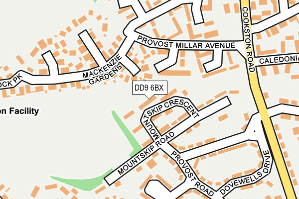 DD9 6BX map - OS OpenMap – Local (Ordnance Survey) DD9 6BX map - OS OpenMap – Local (Ordnance Survey)