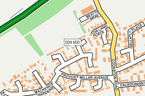 DD9 6DD map - OS OpenMap – Local (Ordnance Survey) DD9 6DD map - OS OpenMap – Local (Ordnance Survey)