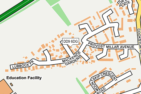 DD9 6DG map - OS OpenMap – Local (Ordnance Survey) DD9 6DG map - OS OpenMap – Local (Ordnance Survey)