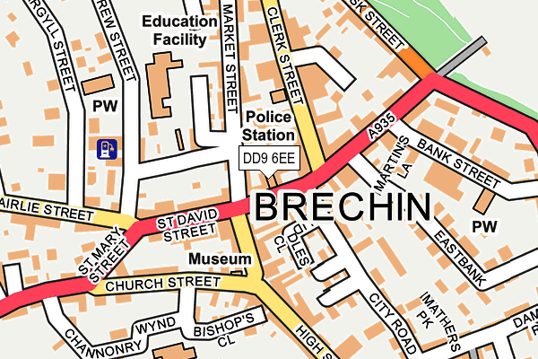 DD9 6EE map - OS OpenMap – Local (Ordnance Survey)