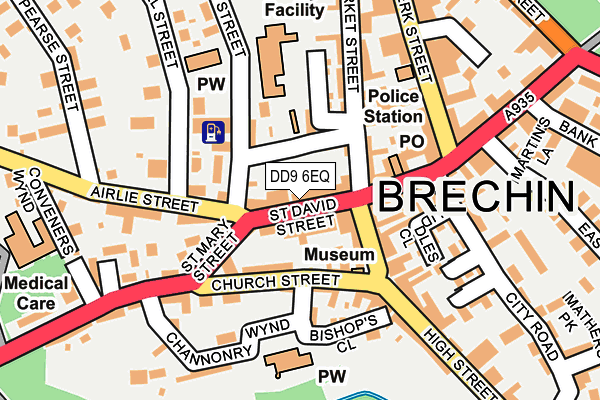 DD9 6EQ map - OS OpenMap – Local (Ordnance Survey)