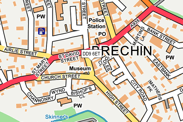 DD9 6ET map - OS OpenMap – Local (Ordnance Survey) DD9 6ET map - OS OpenMap – Local (Ordnance Survey)