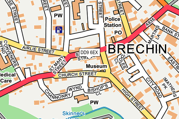 DD9 6EX map - OS OpenMap – Local (Ordnance Survey) DD9 6EX map - OS OpenMap – Local (Ordnance Survey)