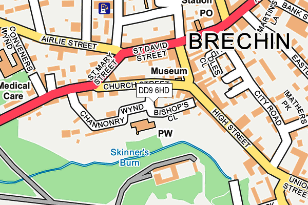 DD9 6HD map - OS OpenMap – Local (Ordnance Survey)