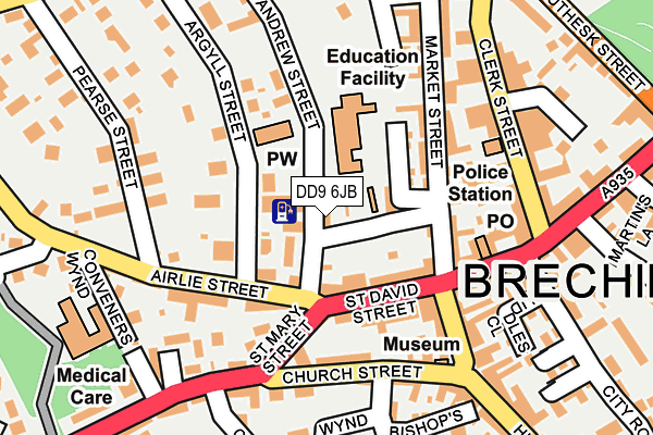 DD9 6JB map - OS OpenMap – Local (Ordnance Survey) DD9 6JB map - OS OpenMap – Local (Ordnance Survey)
