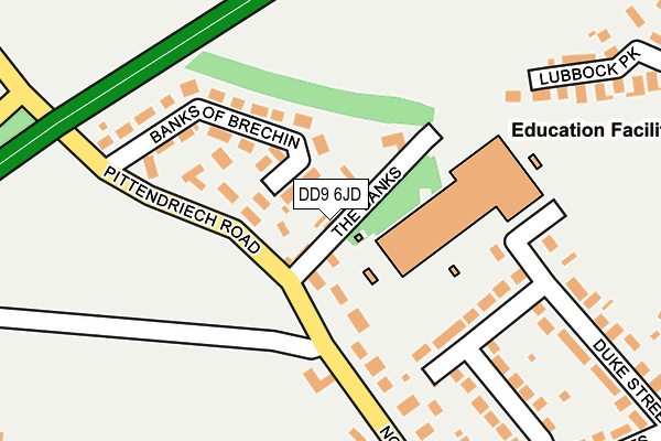 DD9 6JD map - OS OpenMap – Local (Ordnance Survey) DD9 6JD map - OS OpenMap – Local (Ordnance Survey)