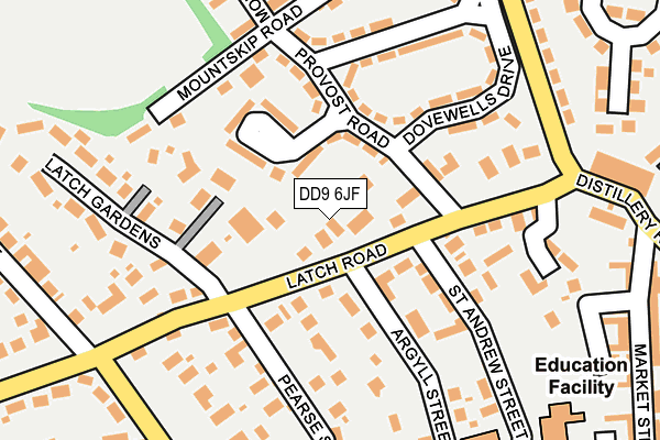 DD9 6JF map - OS OpenMap – Local (Ordnance Survey) DD9 6JF map - OS OpenMap – Local (Ordnance Survey)