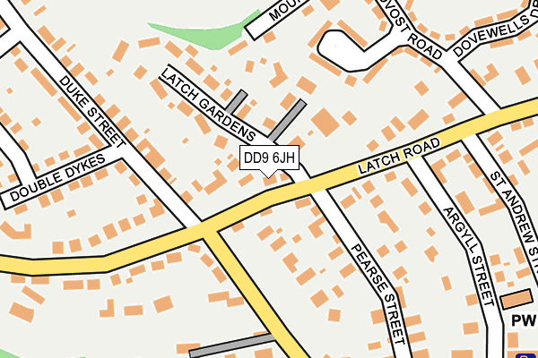 DD9 6JH map - OS OpenMap – Local (Ordnance Survey) DD9 6JH map - OS OpenMap – Local (Ordnance Survey)