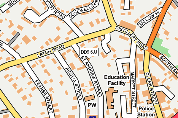 DD9 6JJ map - OS OpenMap – Local (Ordnance Survey) DD9 6JJ map - OS OpenMap – Local (Ordnance Survey)