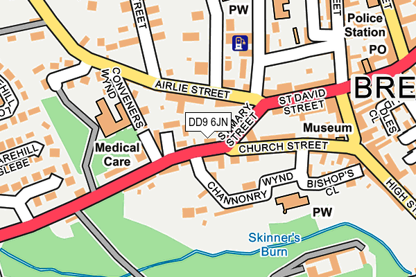 DD9 6JN map - OS OpenMap – Local (Ordnance Survey) DD9 6JN map - OS OpenMap – Local (Ordnance Survey)