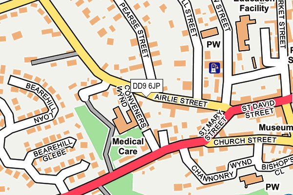 DD9 6JP map - OS OpenMap – Local (Ordnance Survey) DD9 6JP map - OS OpenMap – Local (Ordnance Survey)