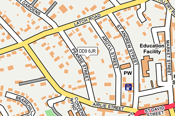 DD9 6JR map - OS OpenMap – Local (Ordnance Survey) DD9 6JR map - OS OpenMap – Local (Ordnance Survey)