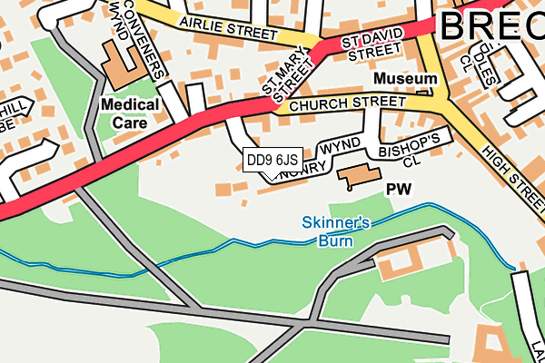 DD9 6JS map - OS OpenMap – Local (Ordnance Survey) DD9 6JS map - OS OpenMap – Local (Ordnance Survey)