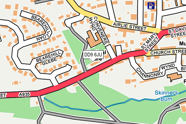 DD9 6JU map - OS OpenMap – Local (Ordnance Survey) DD9 6JU map - OS OpenMap – Local (Ordnance Survey)