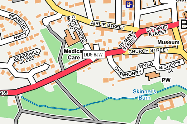 DD9 6JW map - OS OpenMap – Local (Ordnance Survey) DD9 6JW map - OS OpenMap – Local (Ordnance Survey)