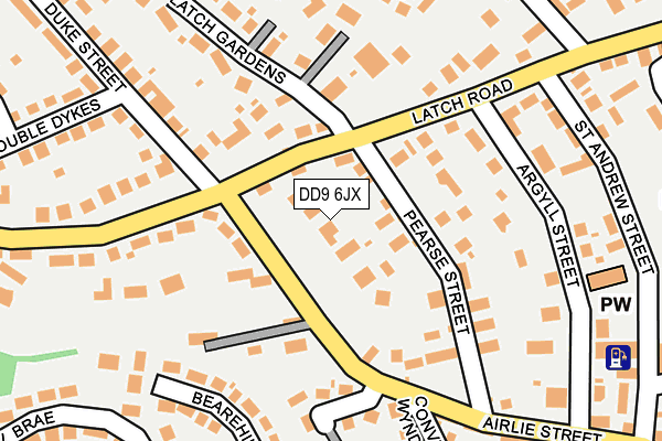 DD9 6JX map - OS OpenMap – Local (Ordnance Survey) DD9 6JX map - OS OpenMap – Local (Ordnance Survey)