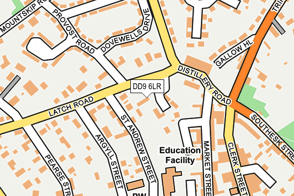 DD9 6LR map - OS OpenMap – Local (Ordnance Survey) DD9 6LR map - OS OpenMap – Local (Ordnance Survey)