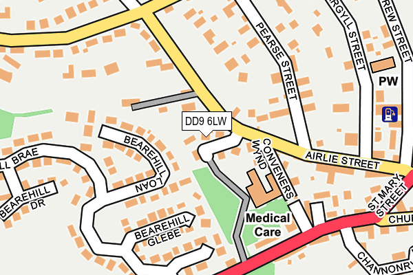 DD9 6LW map - OS OpenMap – Local (Ordnance Survey) DD9 6LW map - OS OpenMap – Local (Ordnance Survey)