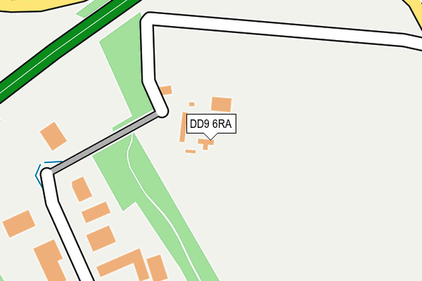 DD9 6RA map - OS OpenMap – Local (Ordnance Survey) DD9 6RA map - OS OpenMap – Local (Ordnance Survey)
