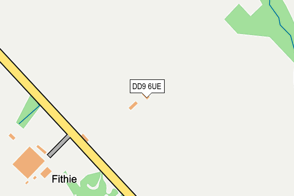 DD9 6UE map - OS OpenMap – Local (Ordnance Survey)