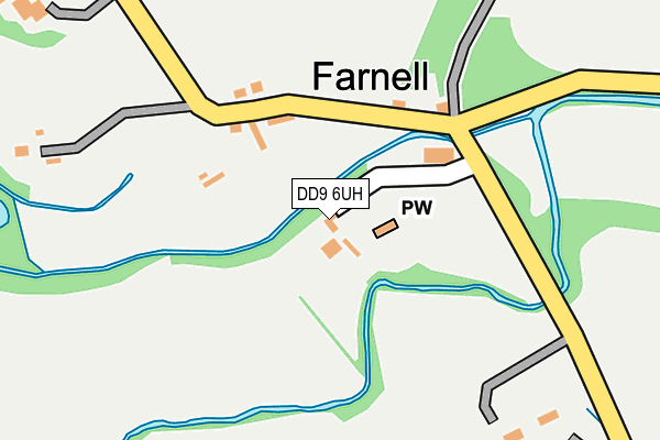 DD9 6UH map - OS OpenMap – Local (Ordnance Survey)