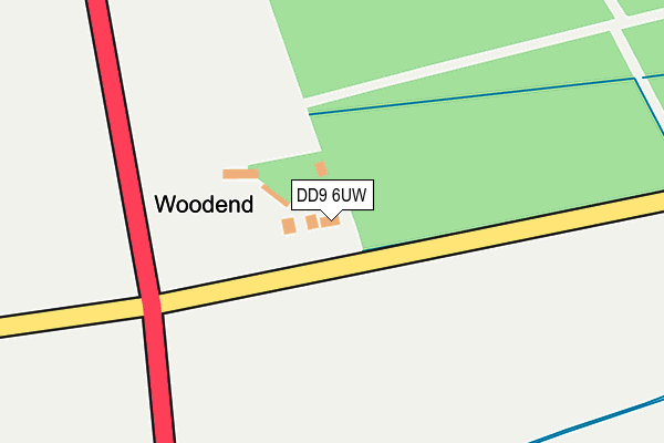 DD9 6UW map - OS OpenMap – Local (Ordnance Survey)