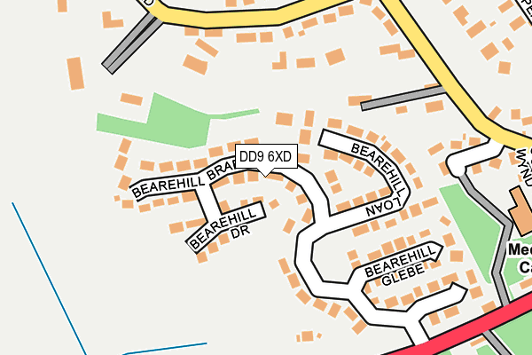 DD9 6XD map - OS OpenMap – Local (Ordnance Survey) DD9 6XD map - OS OpenMap – Local (Ordnance Survey)
