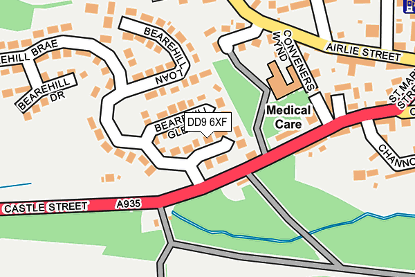 DD9 6XF map - OS OpenMap – Local (Ordnance Survey) DD9 6XF map - OS OpenMap – Local (Ordnance Survey)