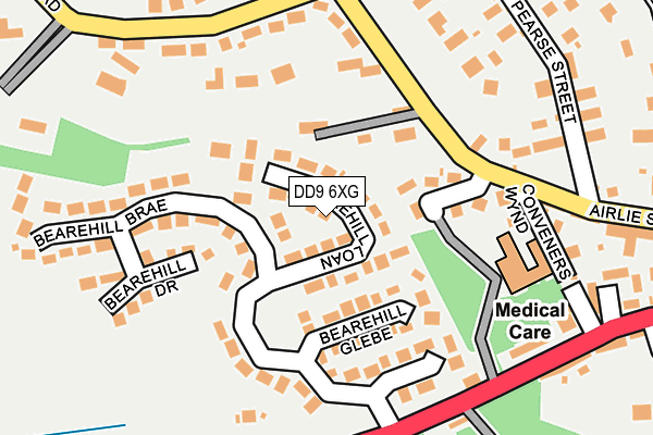 DD9 6XG map - OS OpenMap – Local (Ordnance Survey) DD9 6XG map - OS OpenMap – Local (Ordnance Survey)